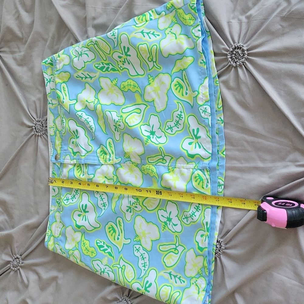 Reversible No Name "Lilly" Like Skirt Blue/Blue with flowers